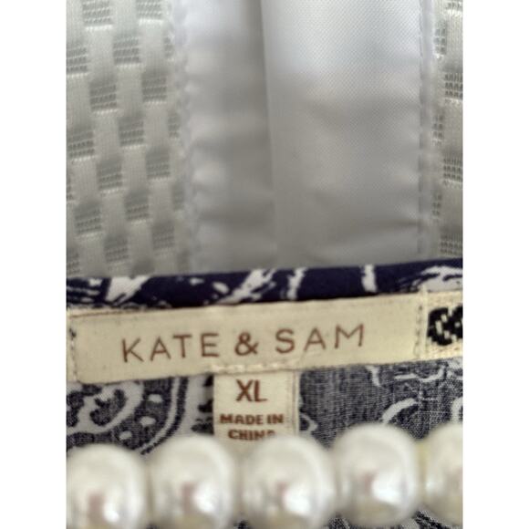 Kate & Sam XL Maxi Dress Floral Boho Cottagecore Feminine Dainty Flowy Blue - Picture 4 of 9